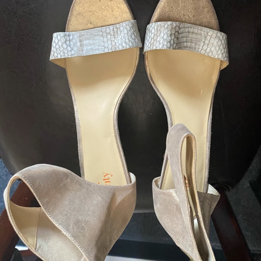 Snake Print Heeled Sandals
